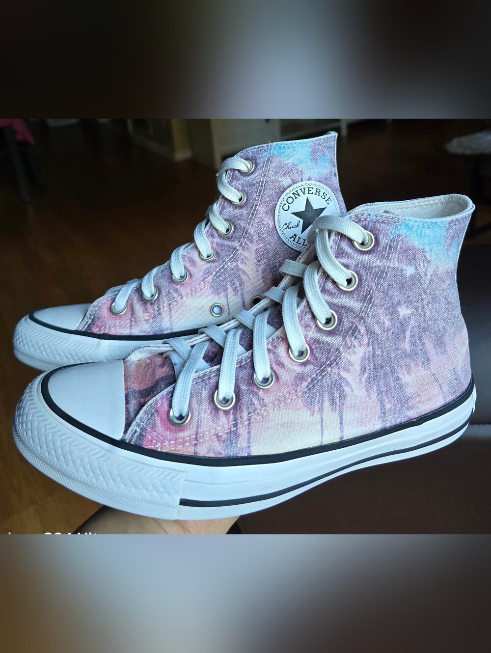 Sz 5 Men's/7 Women's CONVERSE CTAS Hi Hawaiian Palm Tree Sunset Beach